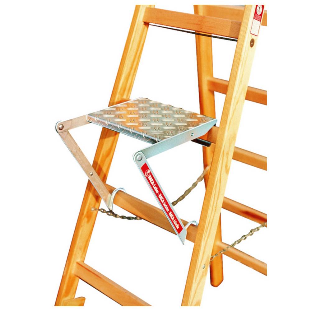 Haca Einklappbare Arbeitsplattform aus Aluminium, Standfläche ca. 230 x 280 mm