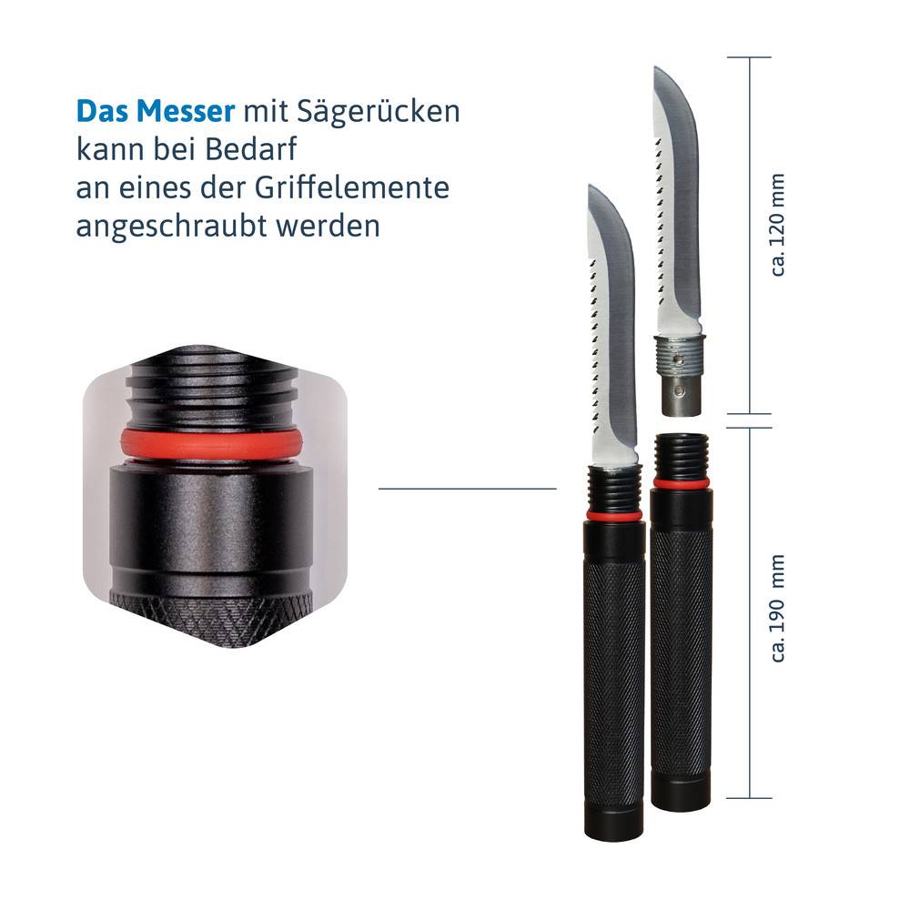 Dönges Multifunktionaler Klappspaten All-in-One, in Camouflage Tasche