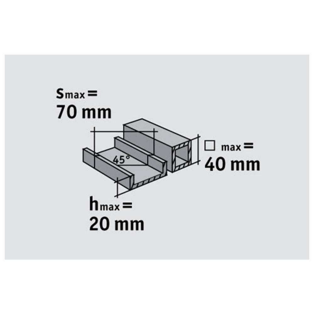 Löwe Kabelkanalschere 3604, mit 45° Anschlägen