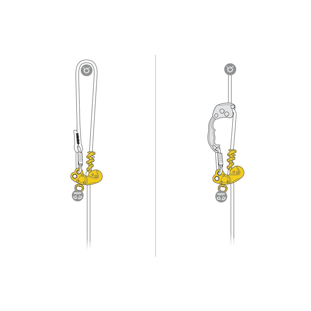 Petzl D022BA00 Zigzag Plus Descender Gelb