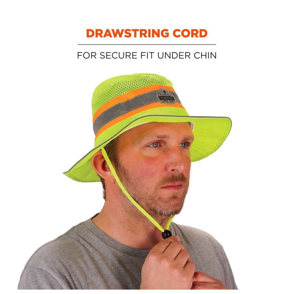 Ergodyne Kühlender Ranger-Sonnenhut Chill-Its 8935MF Hi-Vis, lime, Größe L/XL