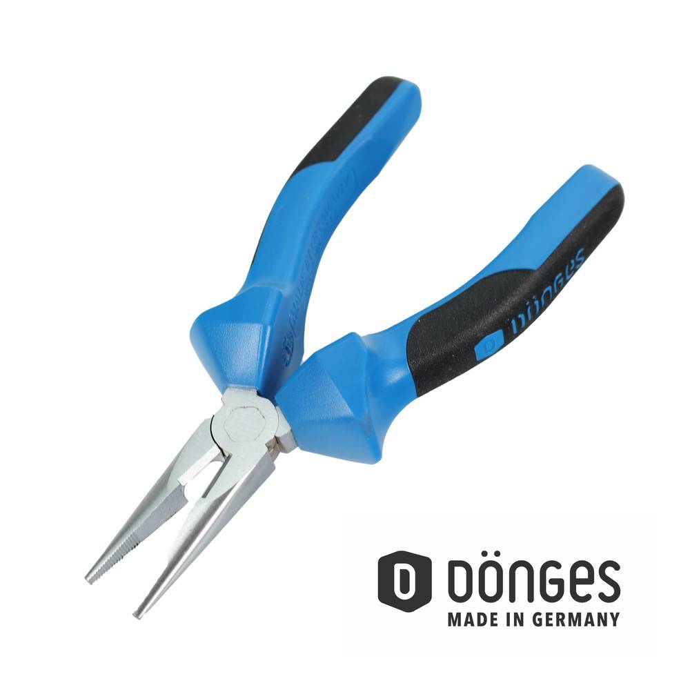 Dönges Flachrundzange, DIN ISO 5745, gerade, 140 mm