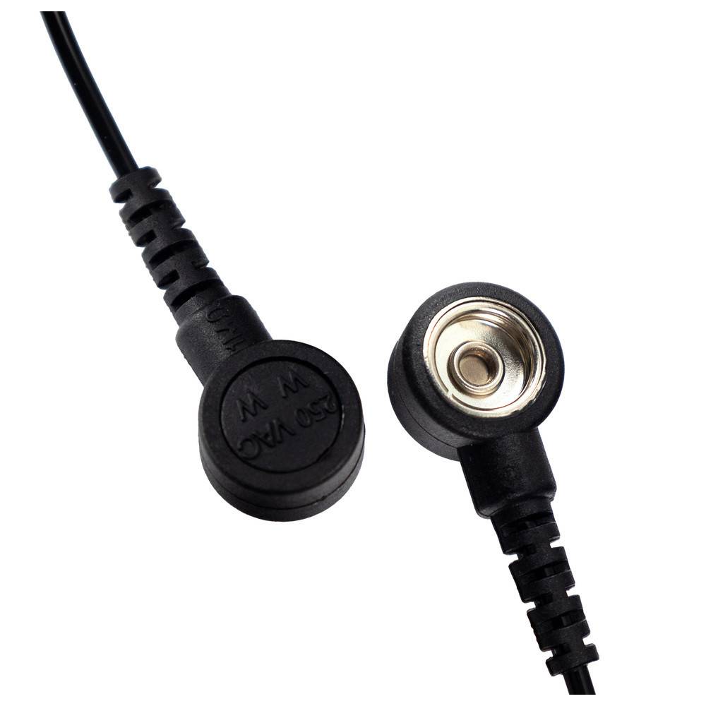 Warmbier Erdungsbaustein, ESD, 4 mm Öse/2 m Glattkabel, ohne MOhm