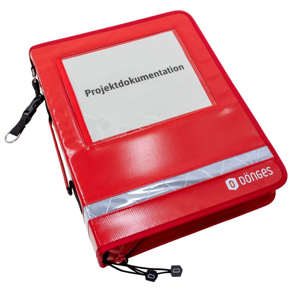 Dönges Dokumentenmappe Komfort, rot/weiss