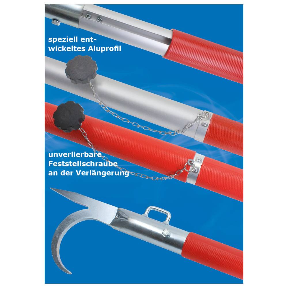 Dönges Einreißhaken DIN 14851, teleskopierbar, mit Verlängerung, 2,0-4,8 m