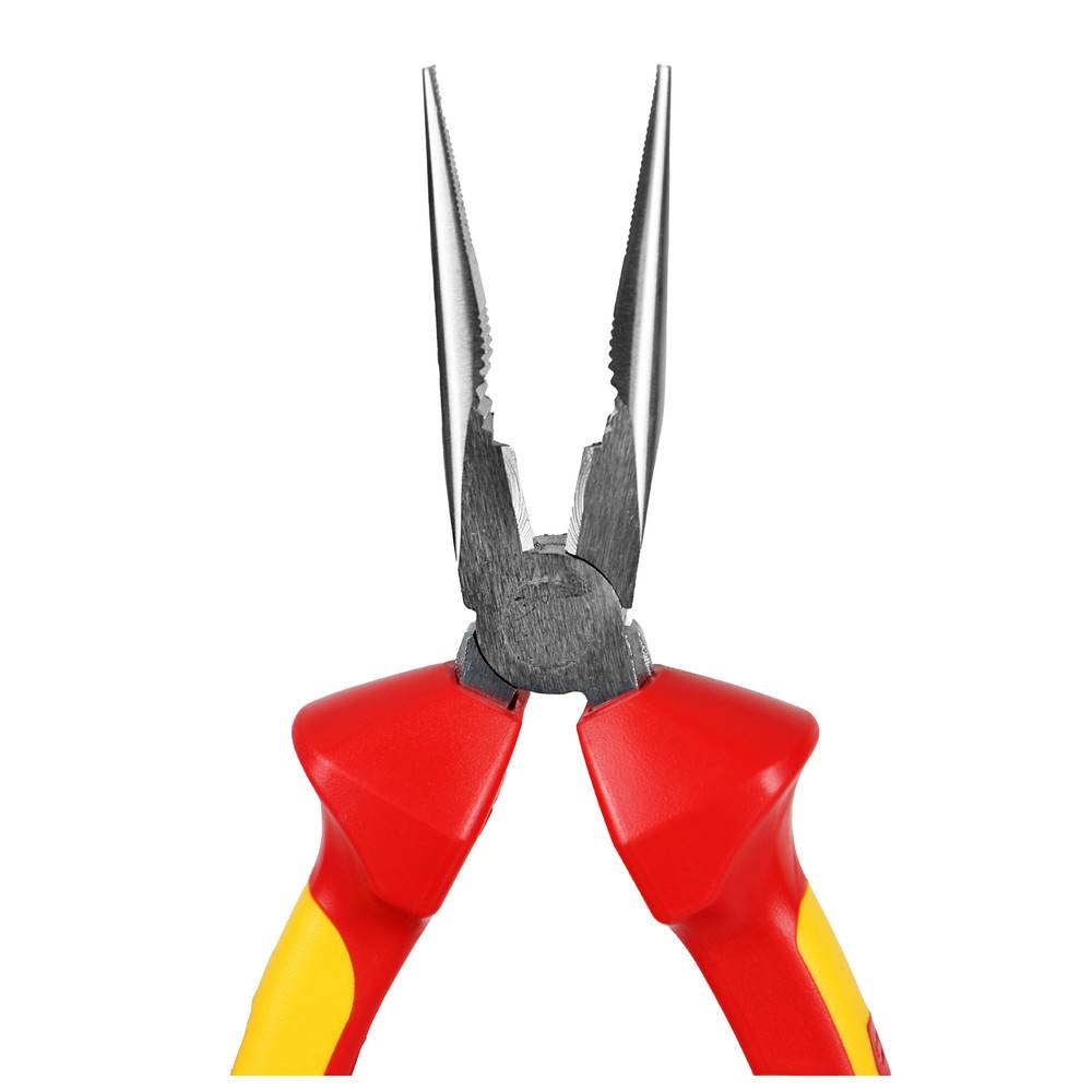 Friedrich Radiozange verchromt, VDE, 160 mm, rot