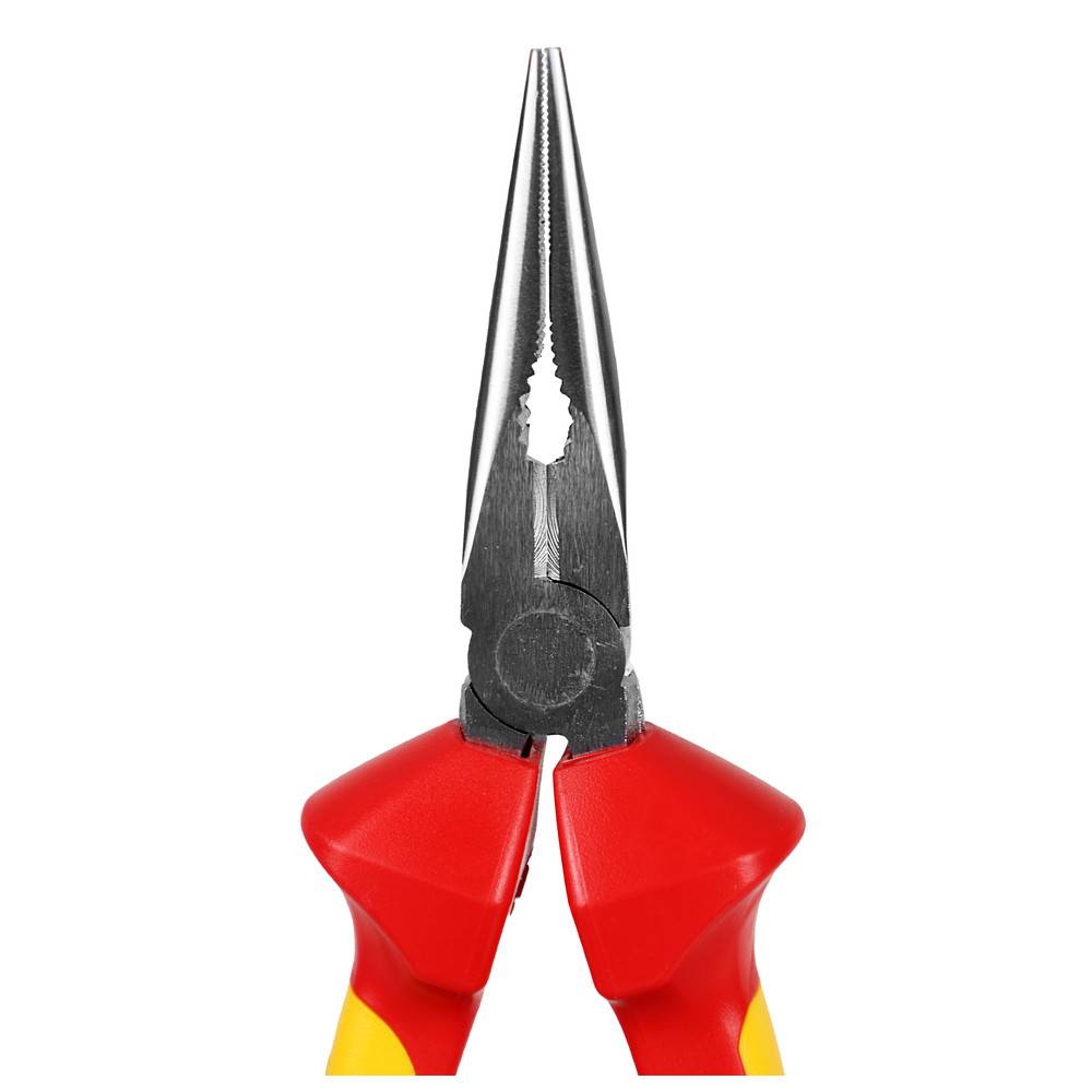 Friedrich Radiozange verchromt, VDE, 160 mm, rot