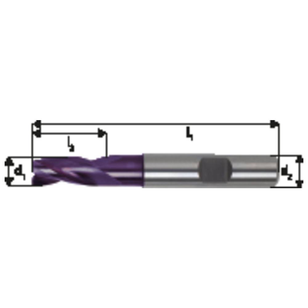 Schaftfr.6527L VHM TiAlN 6,00mm HB Z 3 FORUM