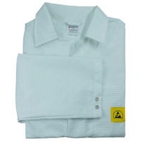 WETEC ESD-Arbeitsmantel AM-156, ESD, 4XL, weiß WETEC ESD-Arbeitsmantel AM-156, ESD, 4XL, weiß