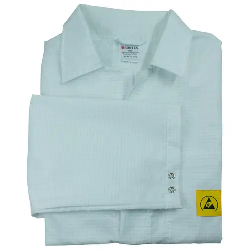 WETEC ESD-Arbeitsmantel AM-156, ESD, 4XL, weiß WETEC ESD-Arbeitsmantel AM-156, ESD, 4XL, weiß