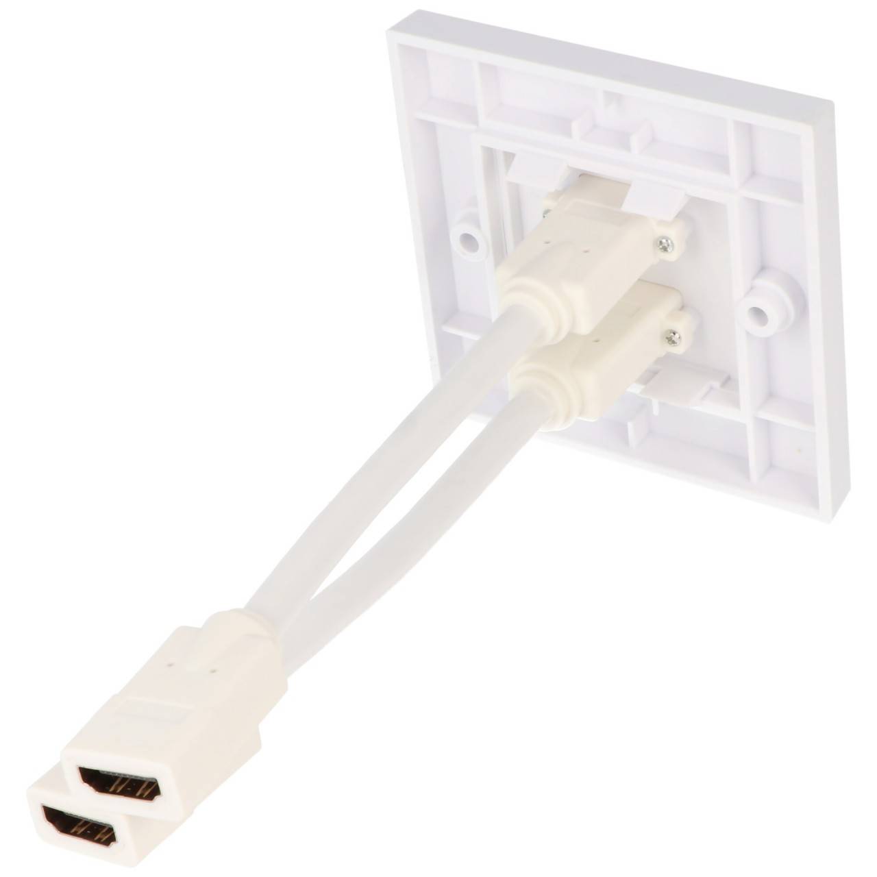 HDMI™-Wanddose 2x HDMI™-Buchse (Typ A) > 2x HDMI™-Buchse (Typ A) 86mm x 86mm