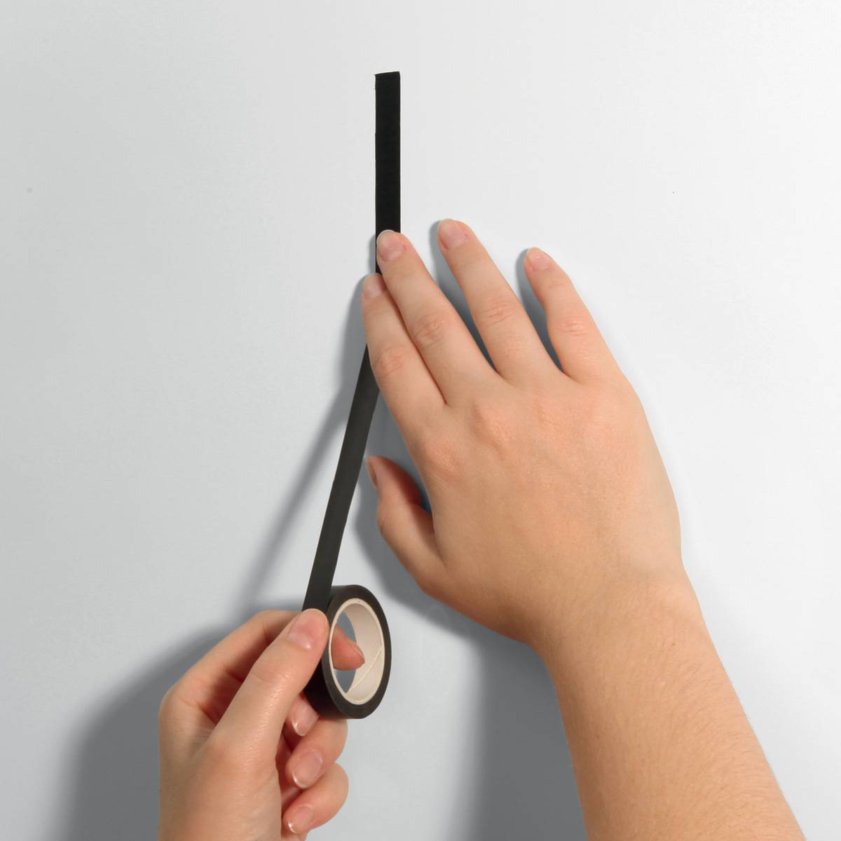 sigel Markierungsband Masking Tape, auf Rolle, schwarz