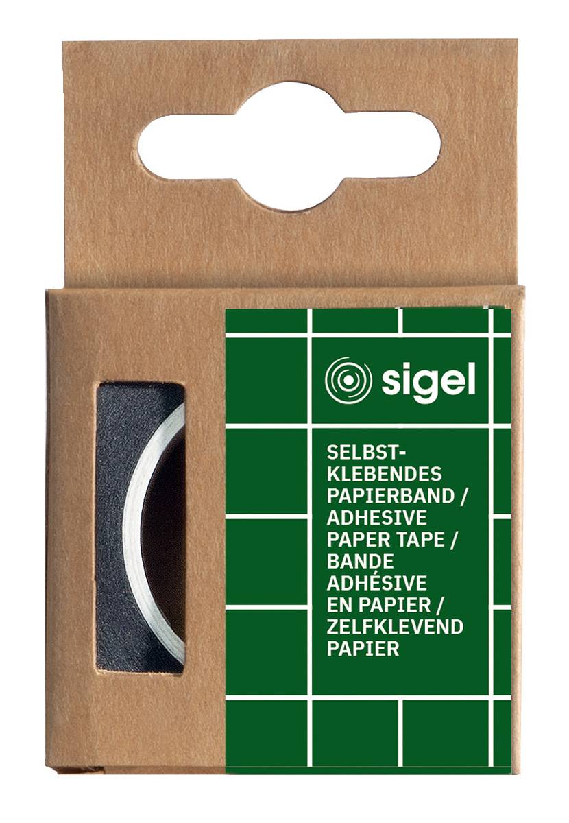 sigel Markierungsband Masking Tape, auf Rolle, schwarz
