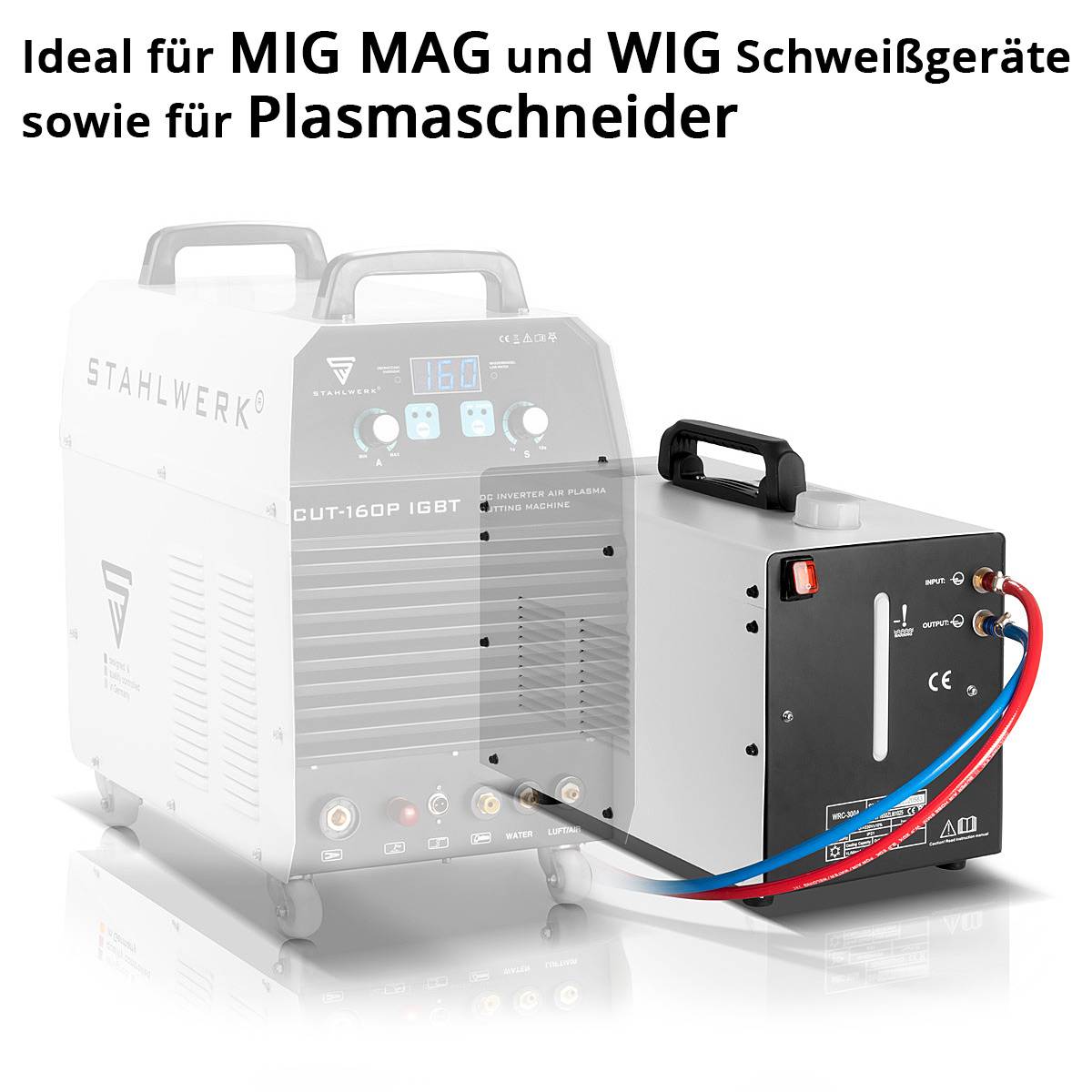STAHLWERK Wasserkühler mit 370 W Leistung und 6 l Tank