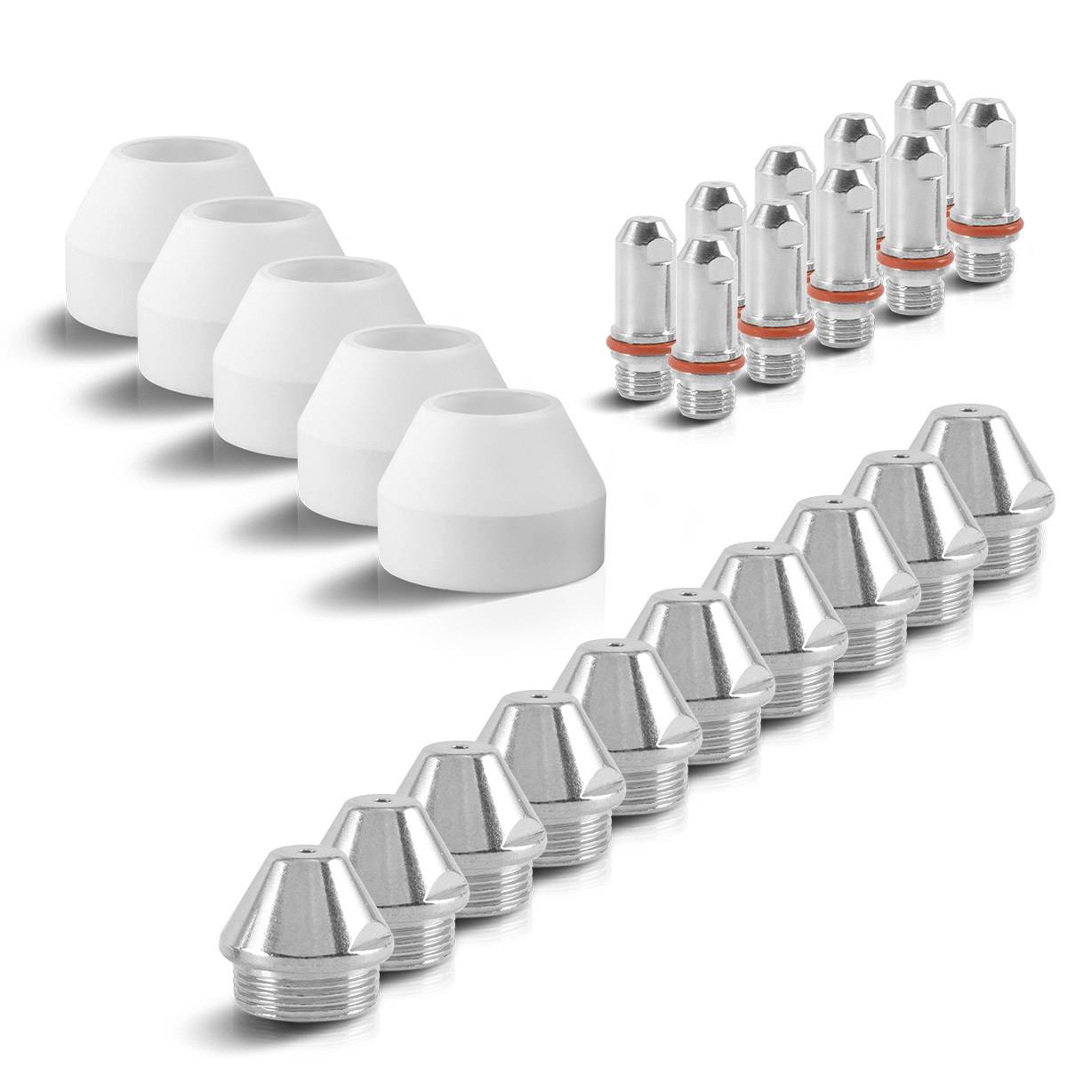 STAHLWERK Verschleißteile Set 25 Teile für Plasmaschneidbrenner WSD-200