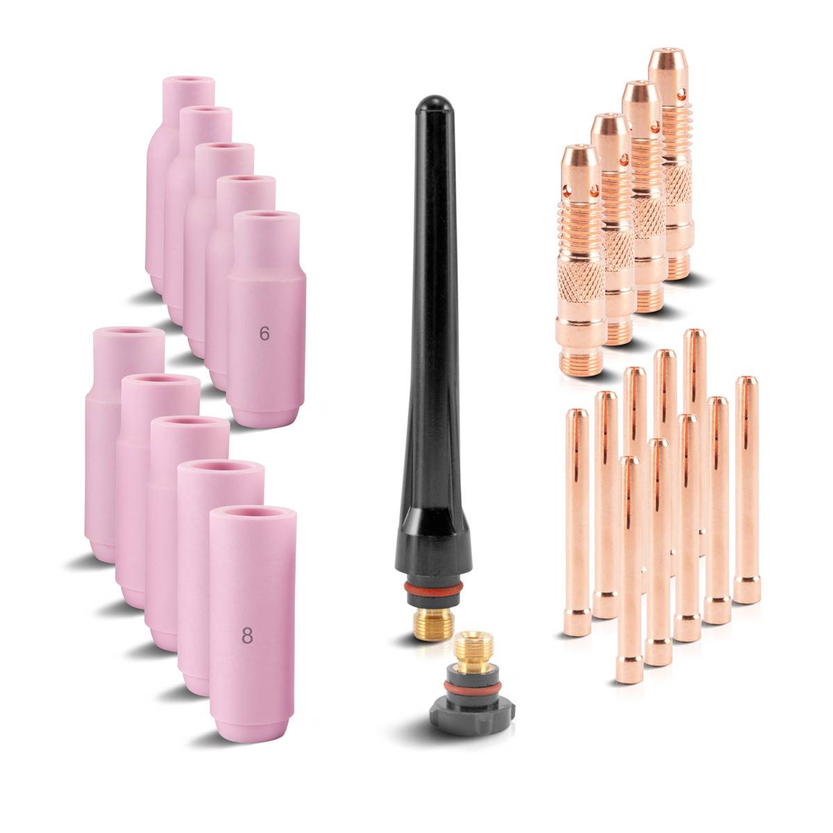 STAHLWERK Verschleißteile Set WIG TIG 26 Teile Schweißzubehör