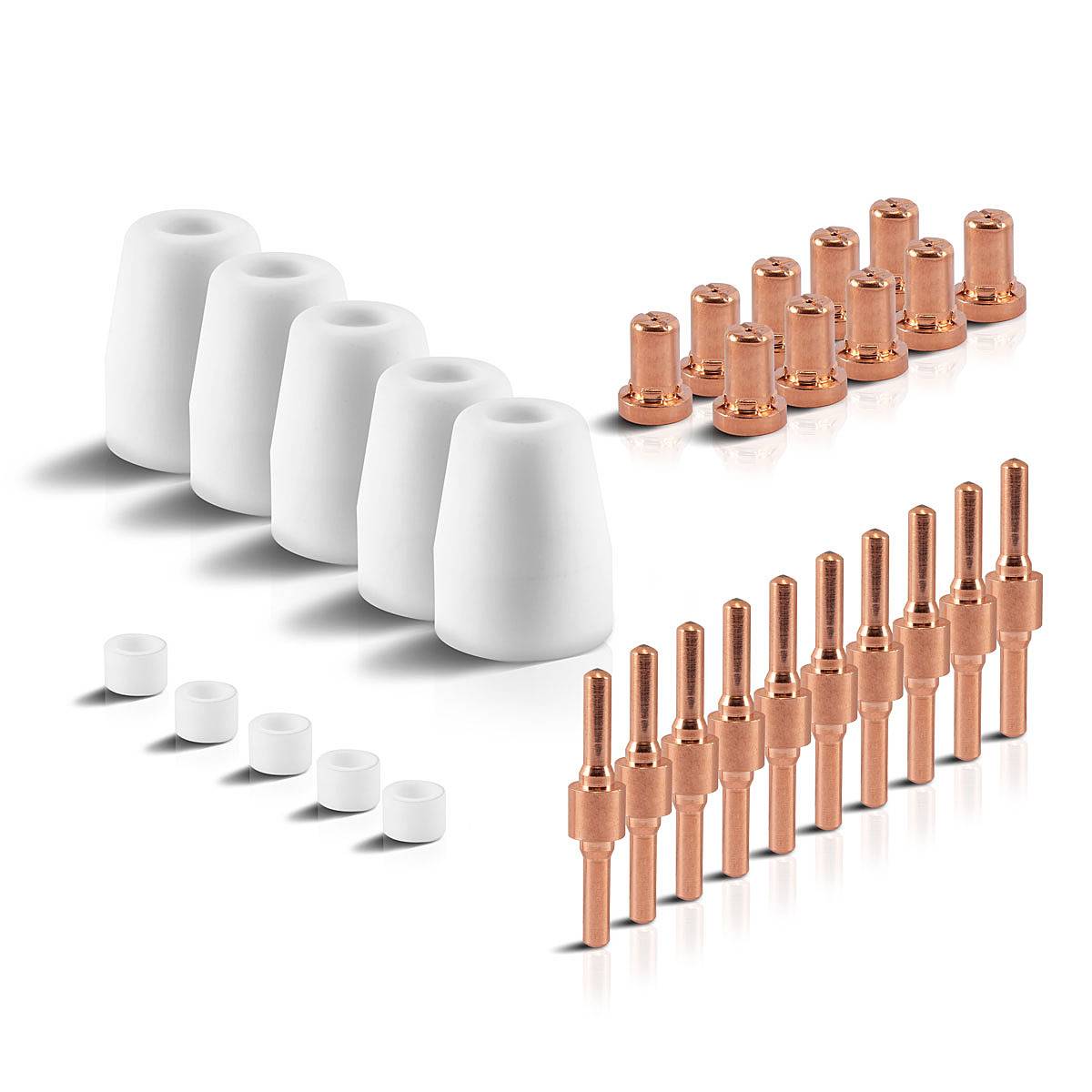 STAHLWERK Verschleißteile Set 30 Teile für Plasmaschneider PT 31 Schneidzubehör