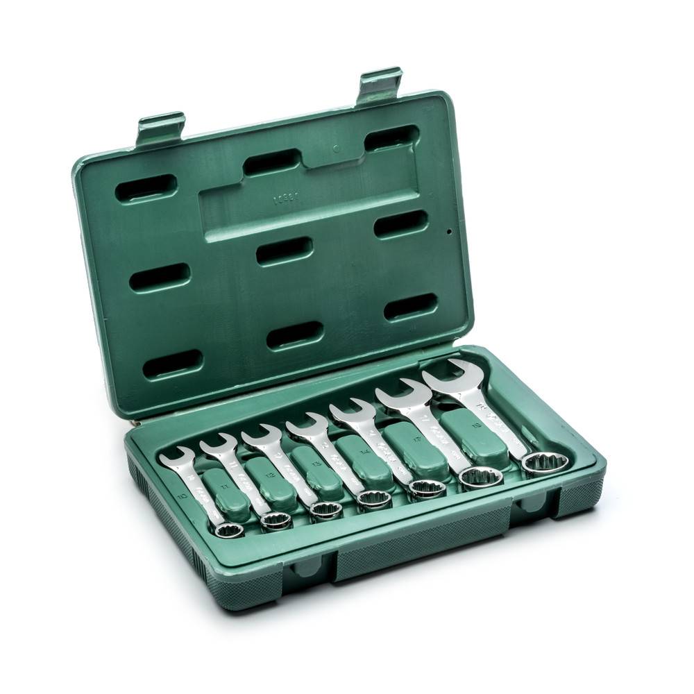 SATA Ring-Maulschl.-Satz kurze Ausf. 7-tlg. 10-19 mm, Stubby