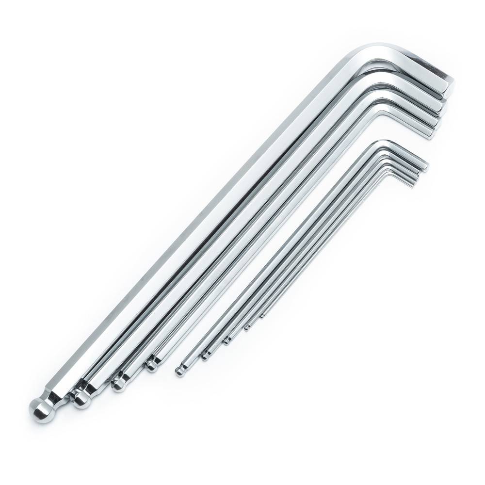 SATA Winkelschraubendreher m. Kugelkopf 9-teilig, m. Zusatzgriff, 1.5 - 10 mm