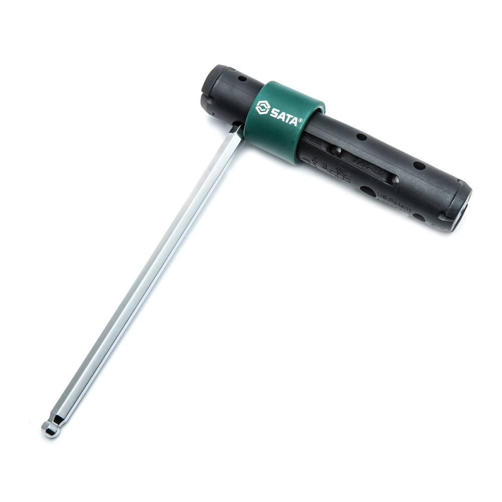 SATA Winkelschraubendreher m. Kugelkopf 9-teilig, m. Zusatzgriff, 1.5 - 10 mm