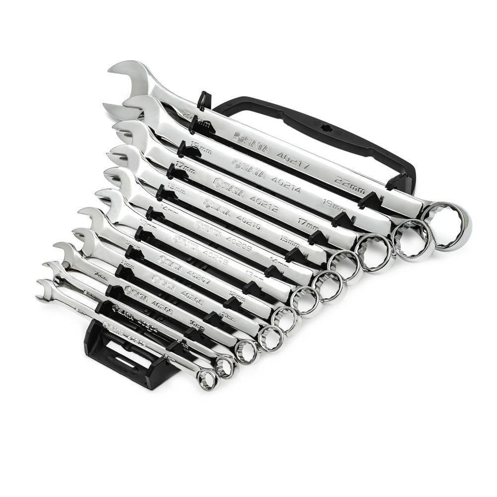 SATA Ring-Maulschlüssel Satz 11-tlg. 8-22 mm