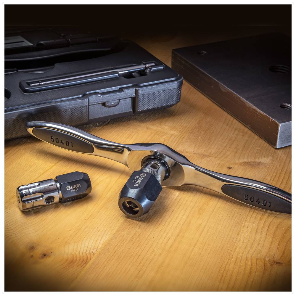 SATA Gewindewerkzeughalter-Satz, für Gewindebohrer/-schneider, 5-teilig