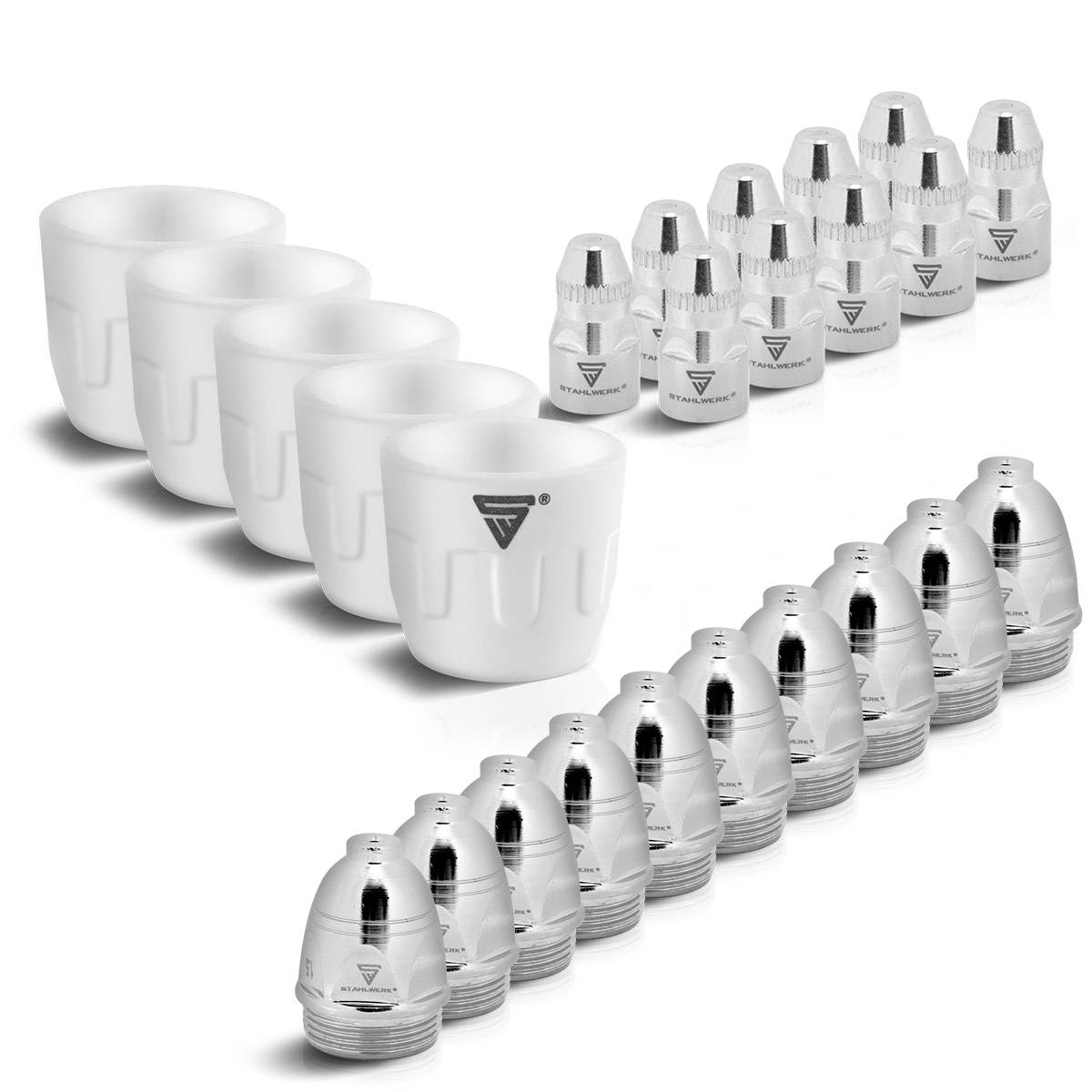 STAHLWERK Verschleißteile Set 25 Teile für Plasmaschneider P 80