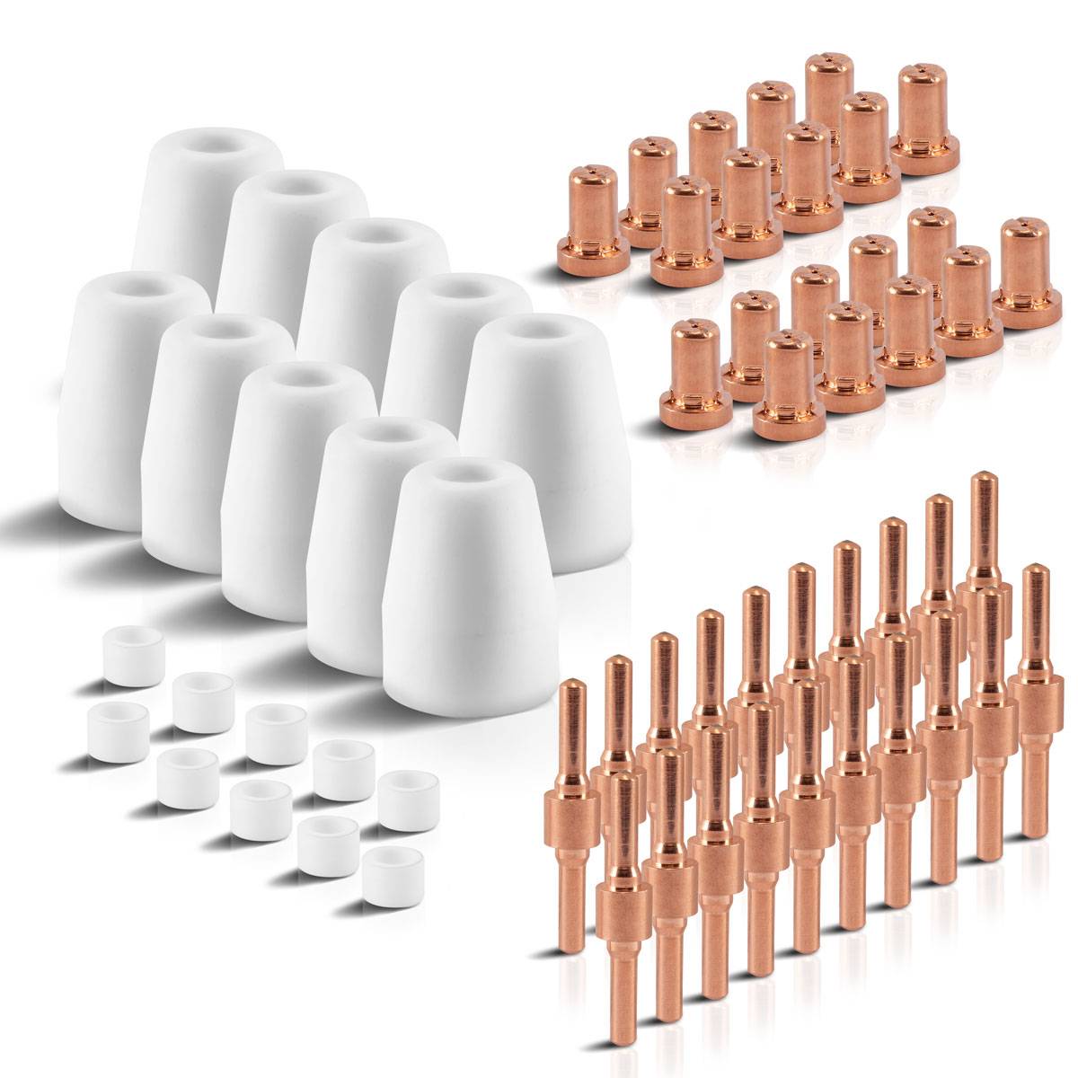 STAHLWERK Verschleißteile Set 60 Teile für Plasmaschneider PT-31 Plasmazubehör