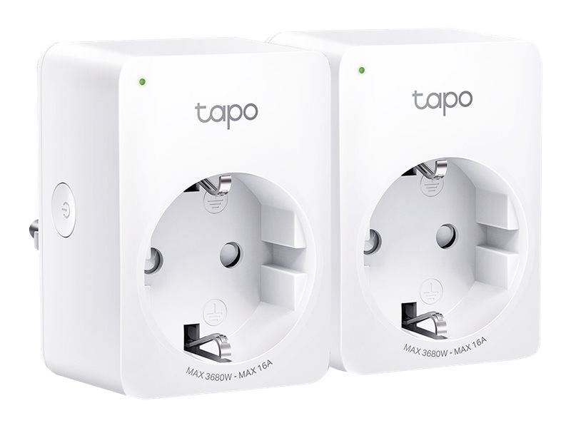 TP-LINK Tapo P110 V1 - Smart-Stecker - mini - kabellos - 802.11b/g/n - 2.4 Ghz (Packung mit 2)