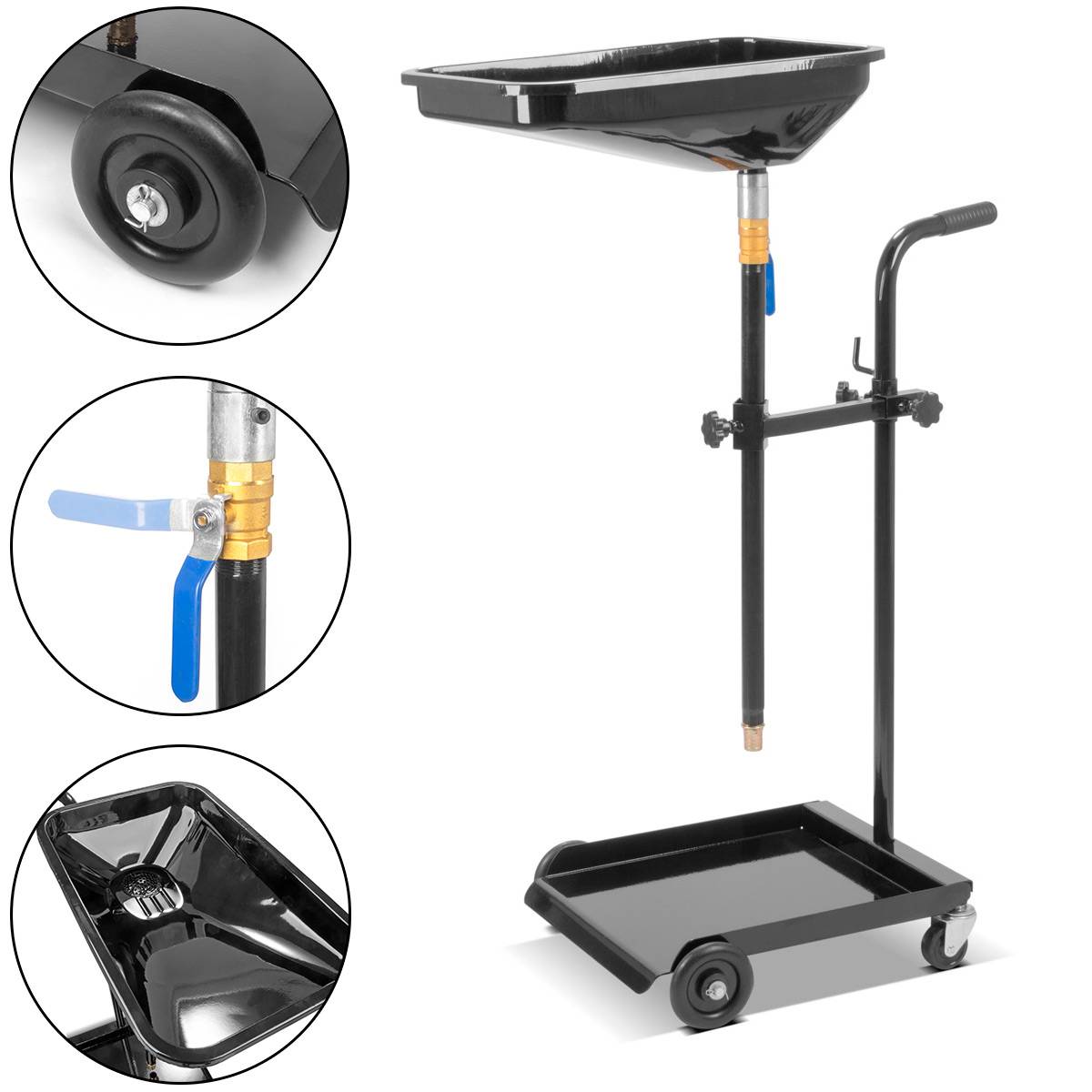 STAHLWERK Ölabscheider Öl Ölauffangwagen Ölablassgerät Ölablasser