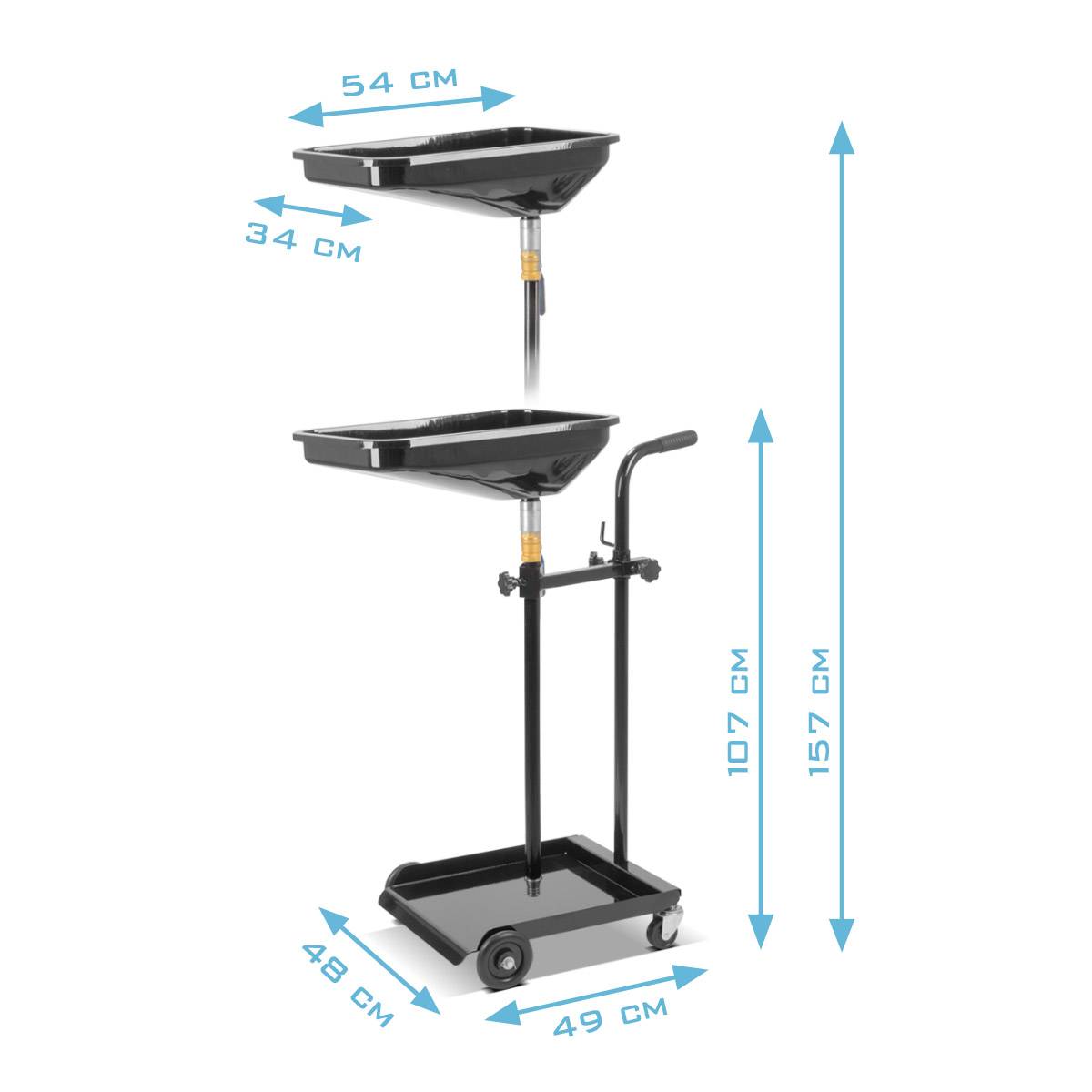 STAHLWERK Ölabscheider Öl Ölauffangwagen Ölablassgerät Ölablasser