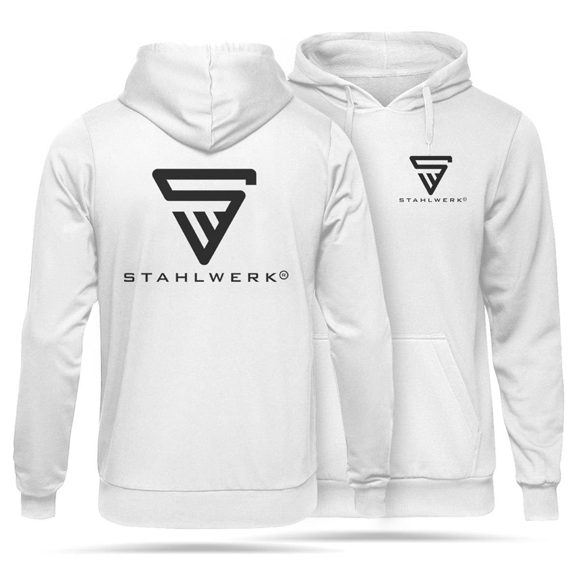 STAHLWERK Hoodie Kapuzenpulli Kapuzenpullover Weiß Größe XXXL