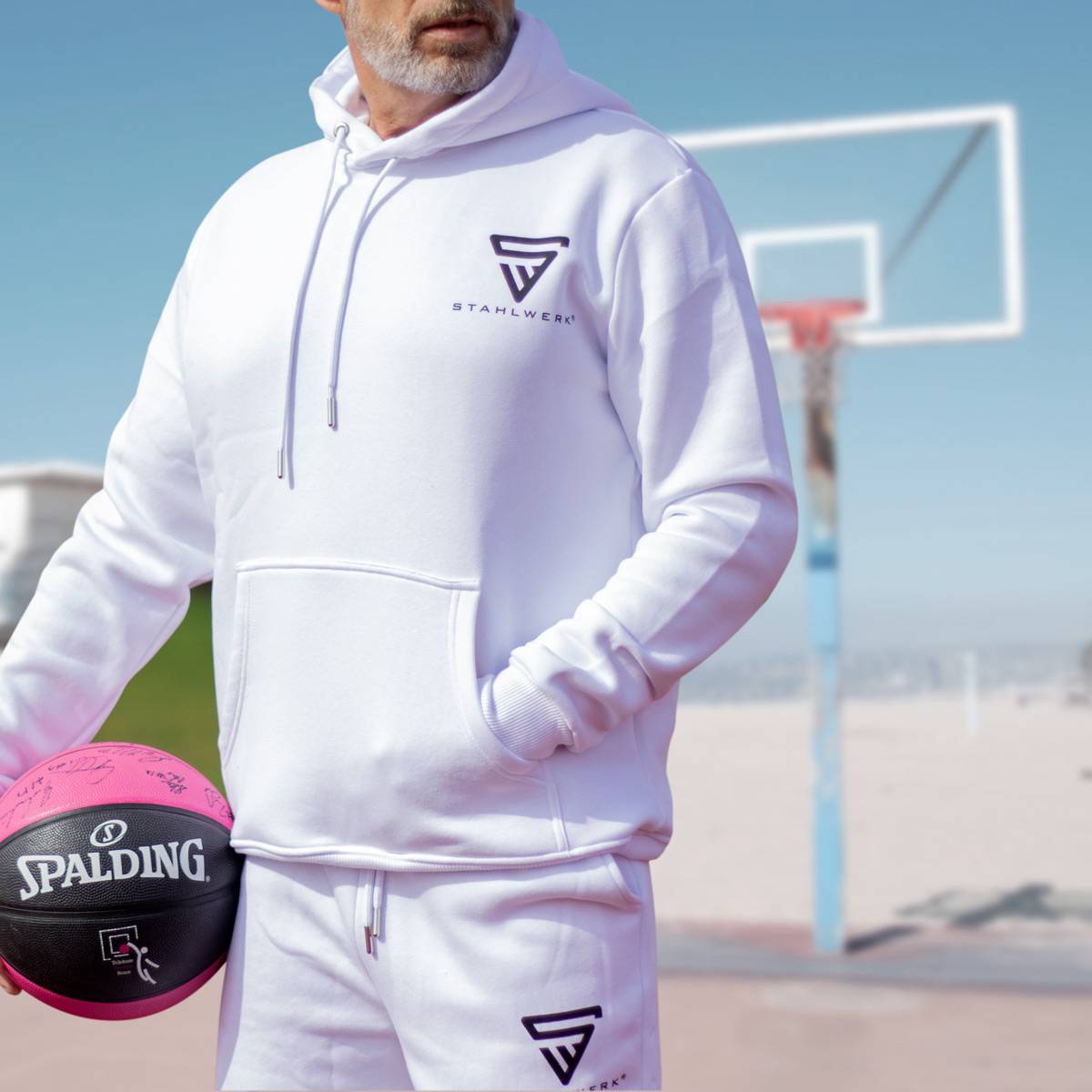 STAHLWERK Hoodie Kapuzenpulli Kapuzenpullover Weiß Größe XXL