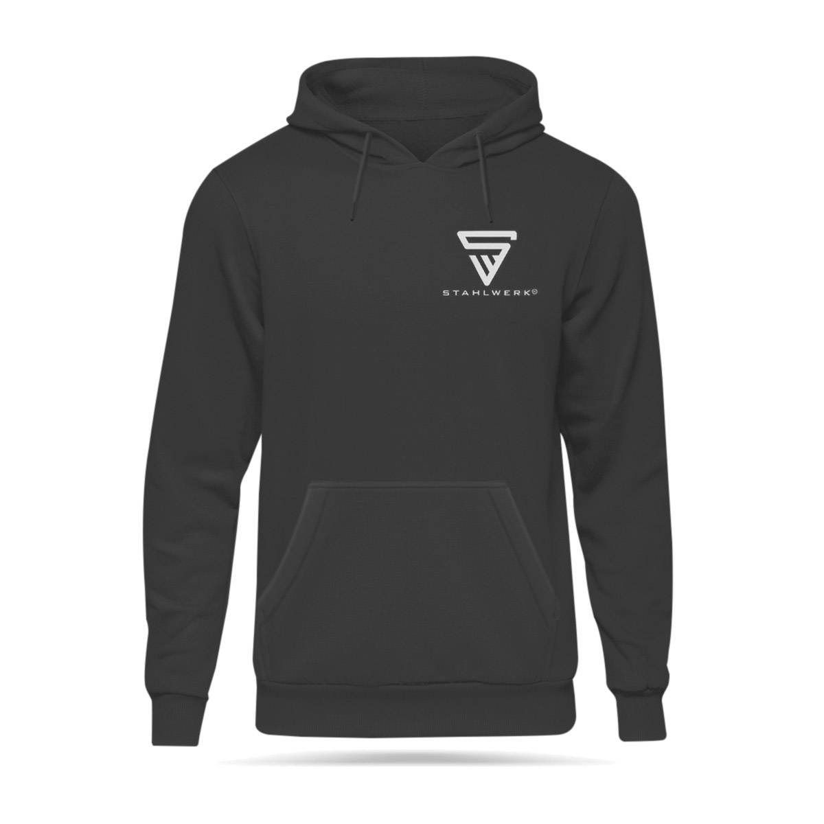 STAHLWERK Hoodie Schwarz Kapuzen-Pullover Größe M 100% Baumwolle