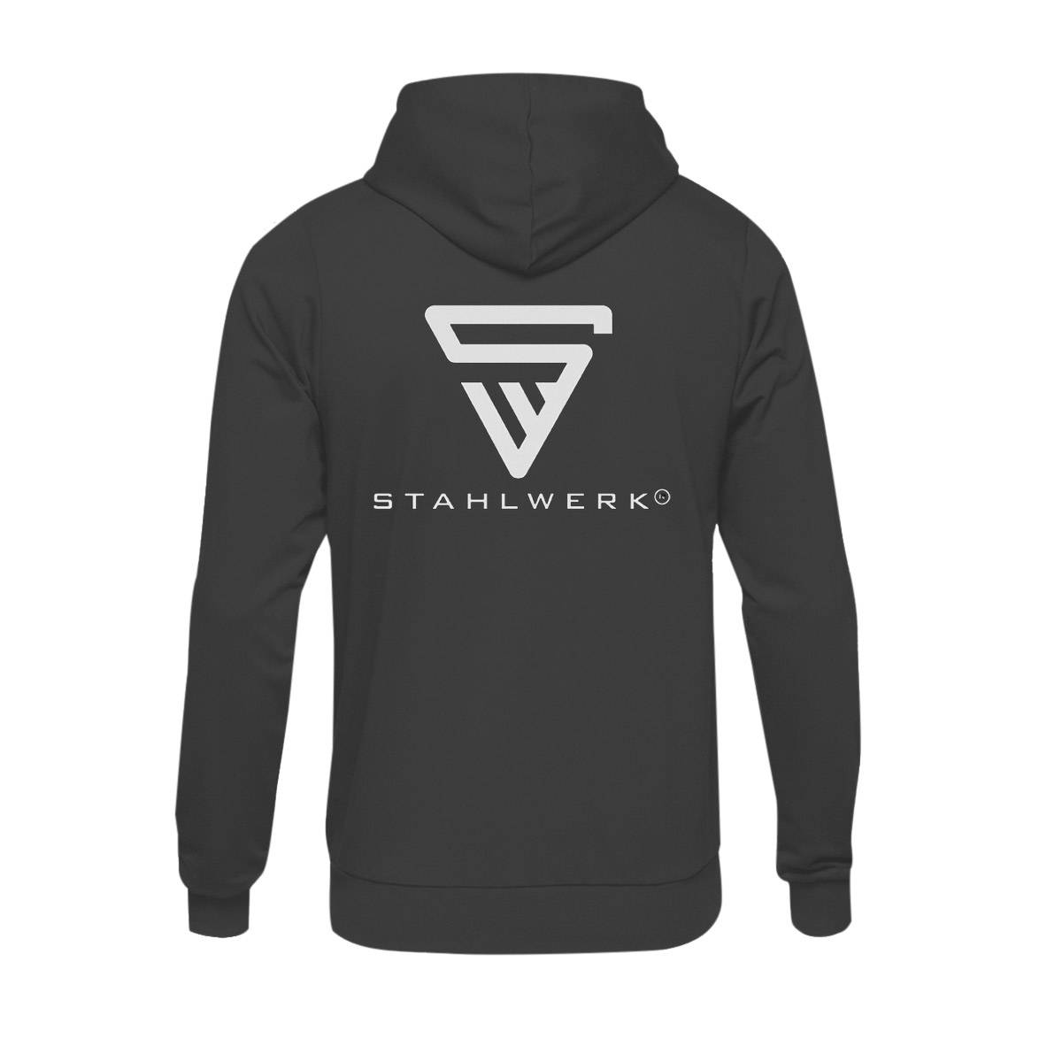 STAHLWERK Hoodie Schwarz Kapuzen-Pullover Größe L 100% Baumwolle