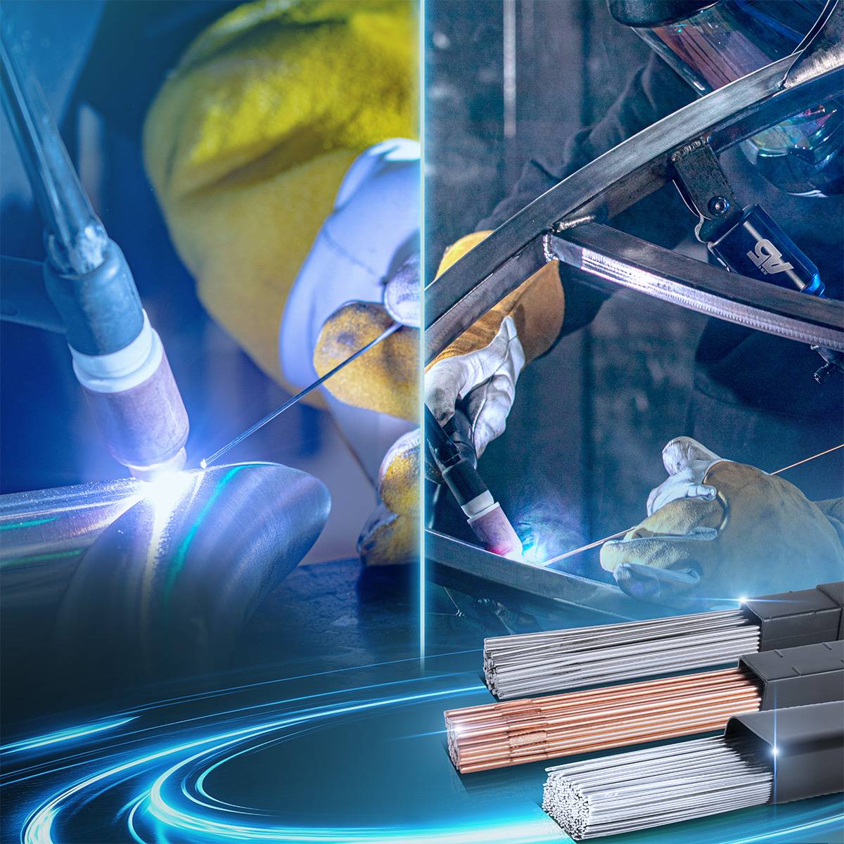 STAHLWERK Schweißstäbe Set ER70S-G3, ER307Si, ER4043Si5 Ø 1,6 x 500 mm je 1kg