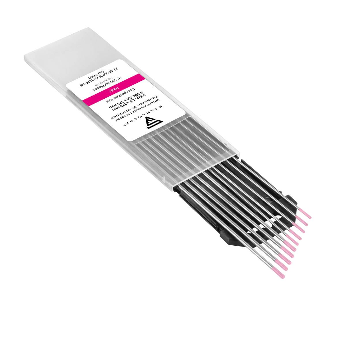 STAHLWERK Wolframelektroden WX Pink 1,6 + 2,4 mm je 5 im praktischen 10er Set