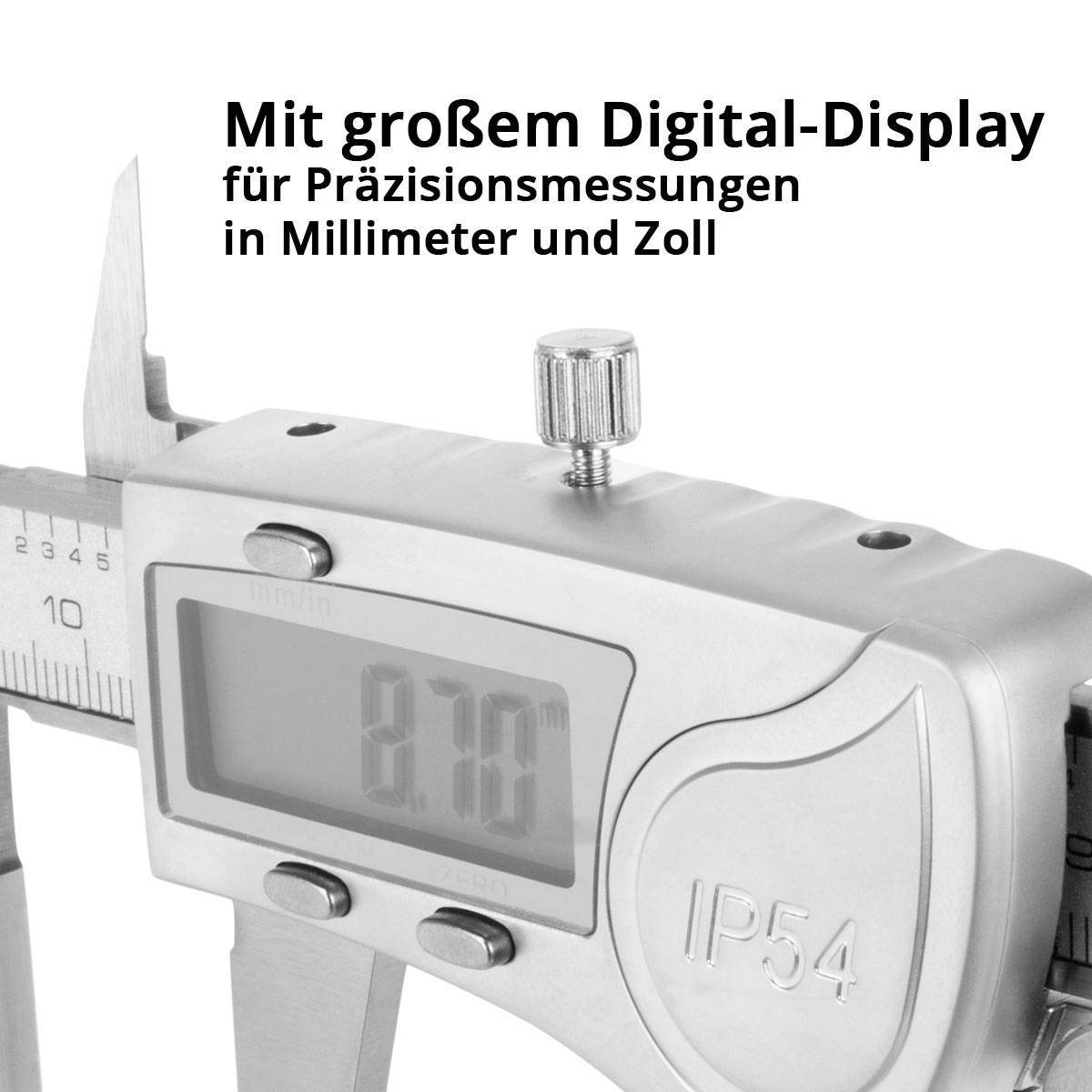 STAHLWERK Digitaler Messschieber DMS-3 ST aus Edelstahl