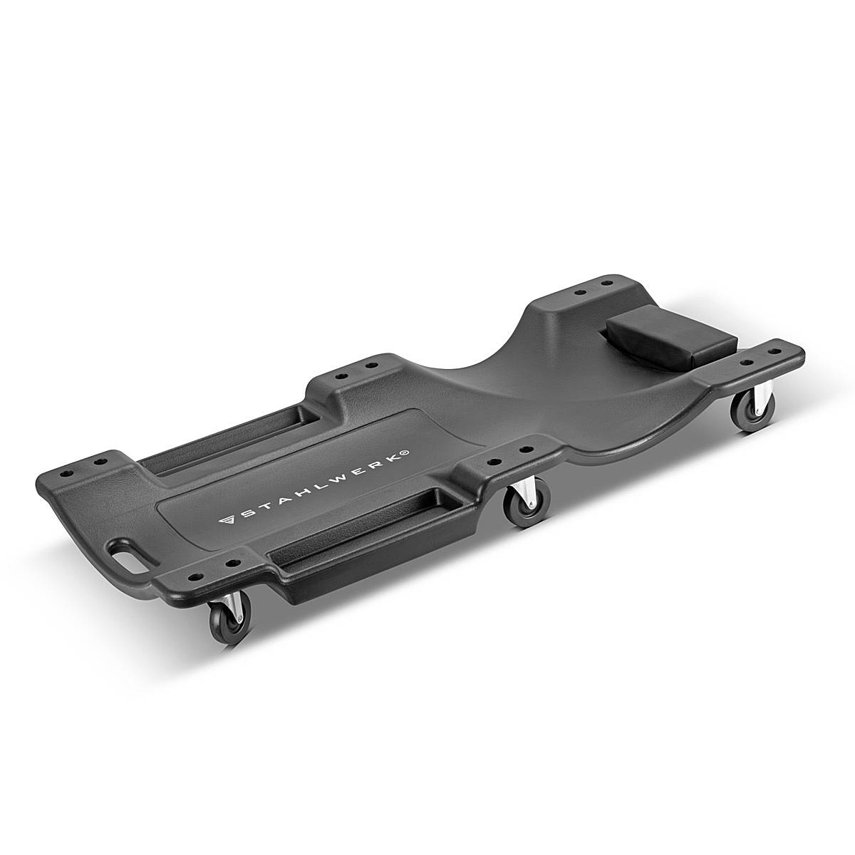 STAHLWERK Kfz-Rollbrett XXL RC-40 ST mit 500kg Tragfähigkeit 6 bewegliche Rollen