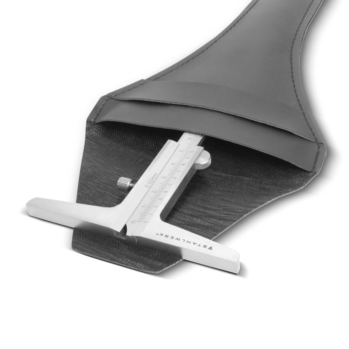 STAHLWERK Tiefenmessschieber 0-200 mm DIN 862 aus rostfreiem Edelstahl