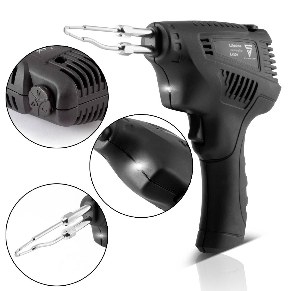 STAHLWERK Lötpistole LP-200 mit 200 Watt Temperaturbereich 50-500 Grad