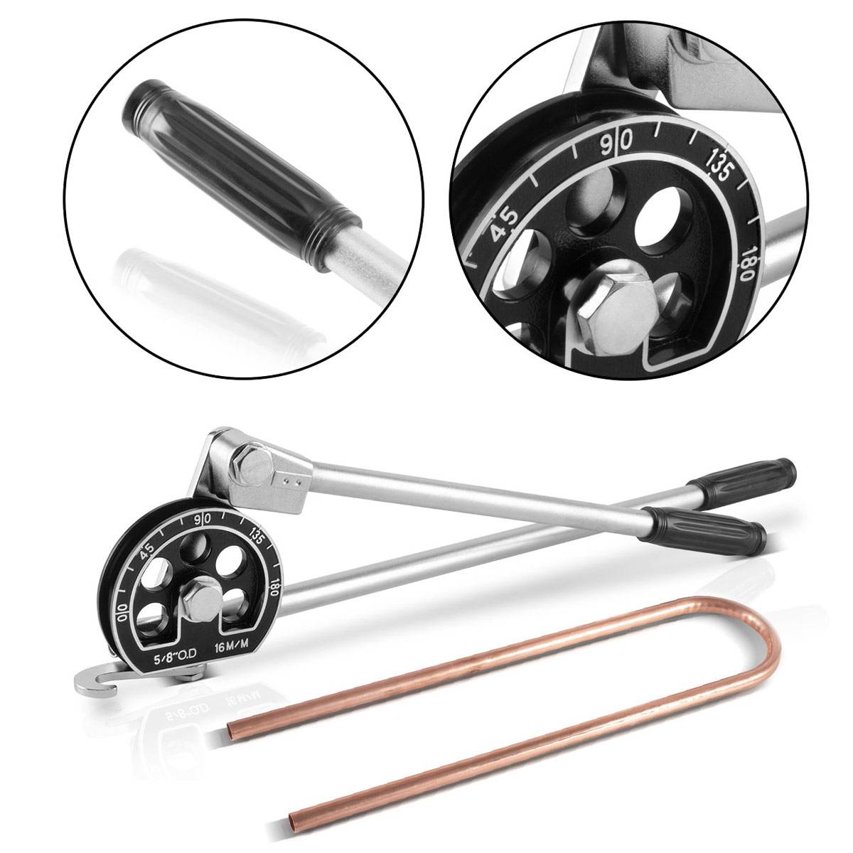 STAHLWERK Handrohrbieger HTB-180 ST für 16 mm Rohre Arbeitsbereich 0-180 Grad