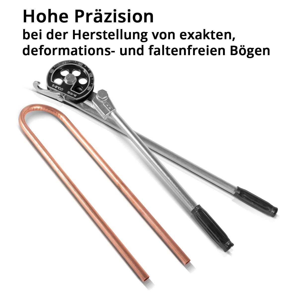 STAHLWERK Handrohrbieger HTB-180 ST für 16 mm Rohre Arbeitsbereich 0-180 Grad