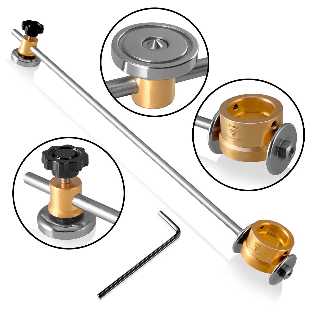 STAHLWERK Kreisschneider für P-60 Plasmabrenner, inkl. Führungswagen, Zubehör