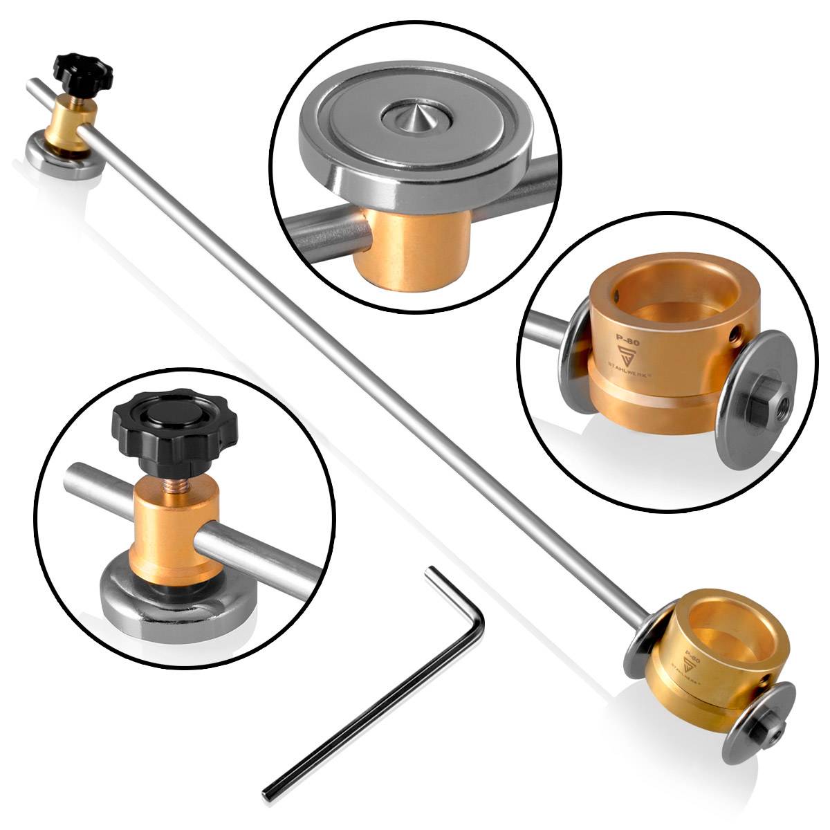 STAHLWERK Kreisschneider für P-80 Plasmabrenner, inkl. Führungswagen und Magnet