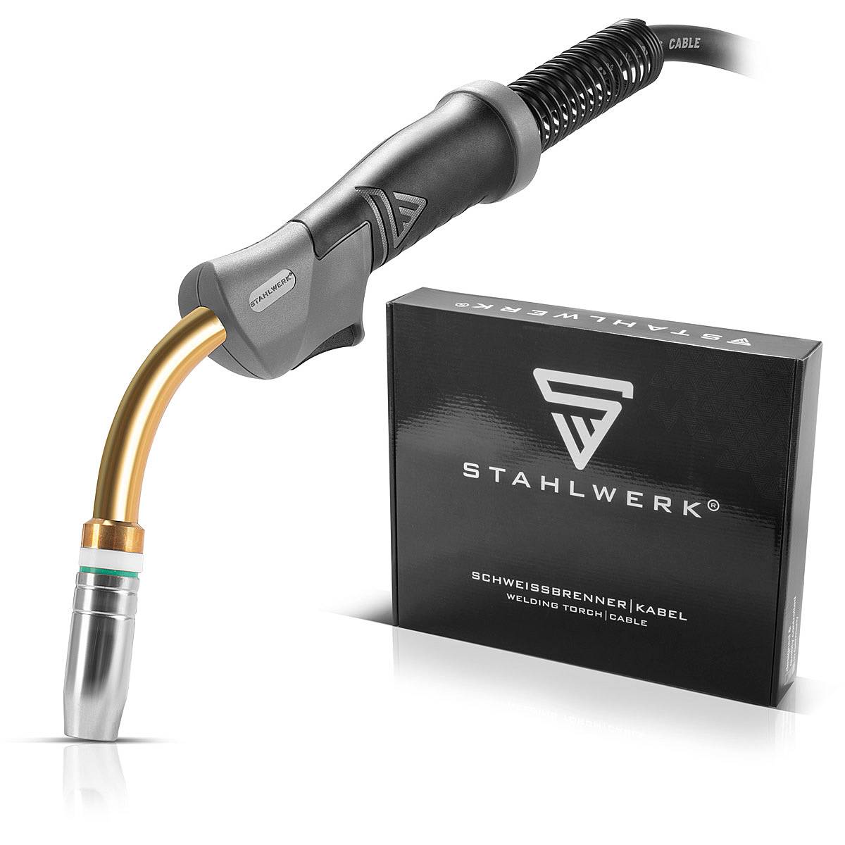 STAHLWERK Schweißbrenner MIG MAG AK25/MB25 für Aluminium mit 3 m Schlauchpaket