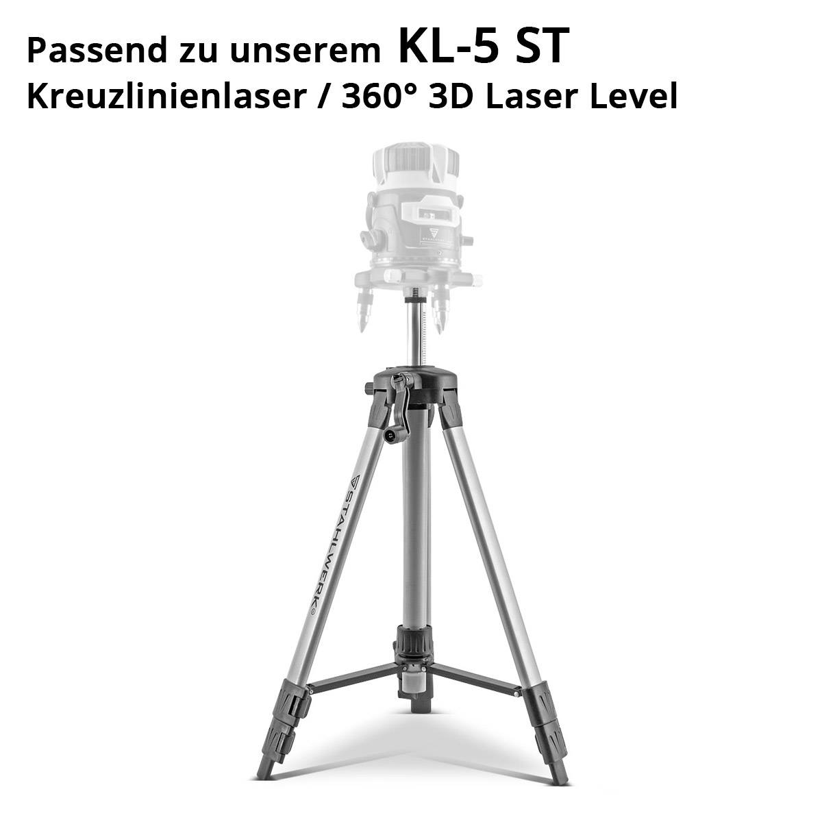 STAHLWERK Universal-Stativ für Kreuzlinienlaser KL-5 ST auf 280 mm ausfahrbar