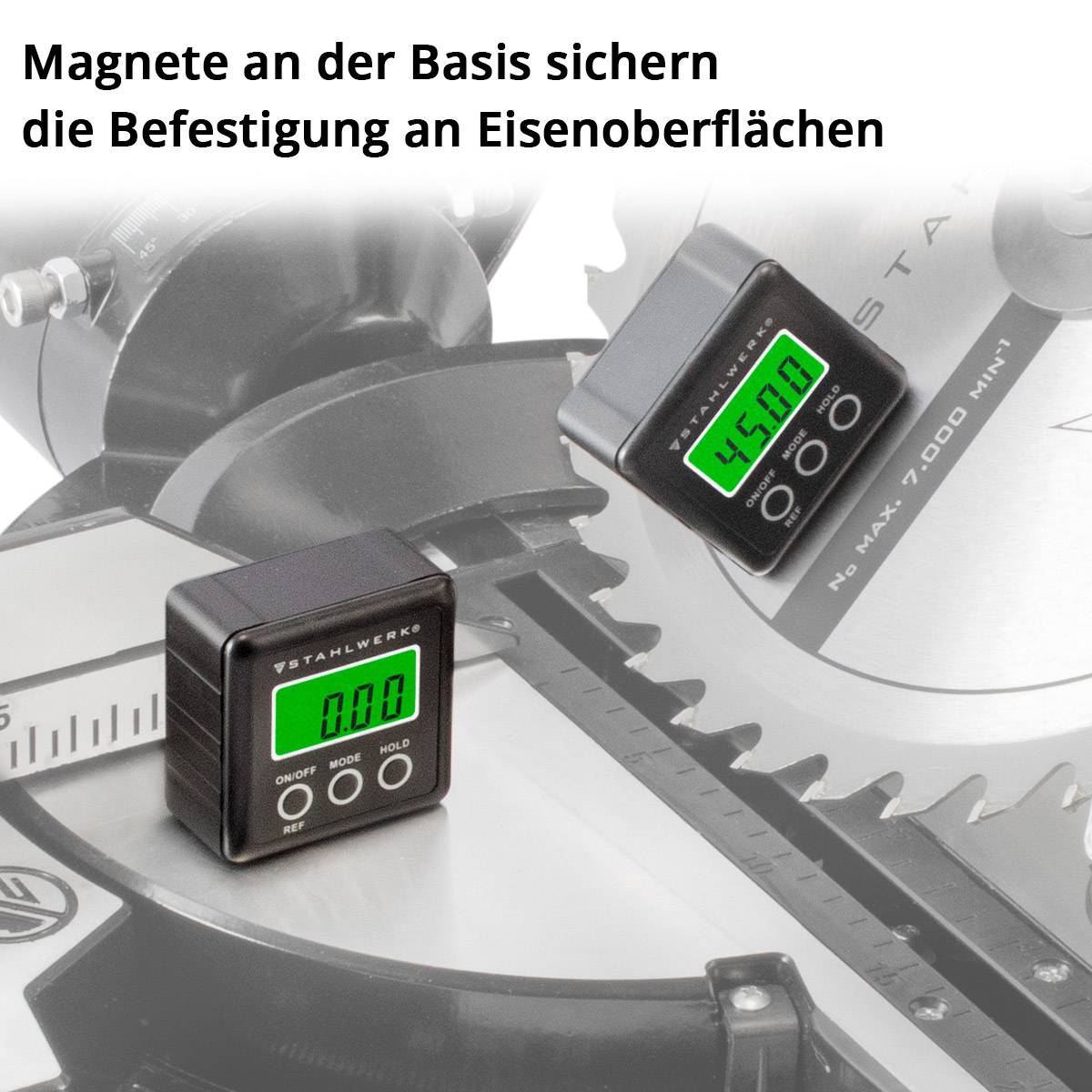 STAHLWERK Digitaler Winkelmesser LB-360 ST Neigungsmesser, Level Box