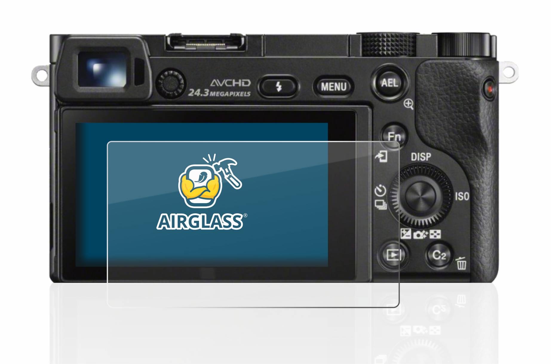 BROTECT AirGlass Flexible Schutz Glas Folie für Sony Alpha 5000 / 6000 / 6400 Klar Transparent