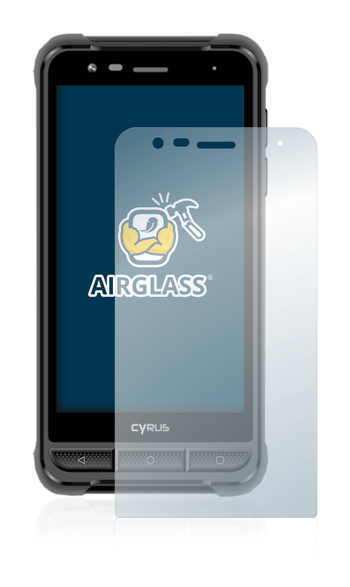 BROTECT AirGlass Glas Panzer-Folie für Cyrus CS22 XA - Schutzglas